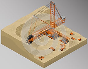 Equipment for high-mining industry.
