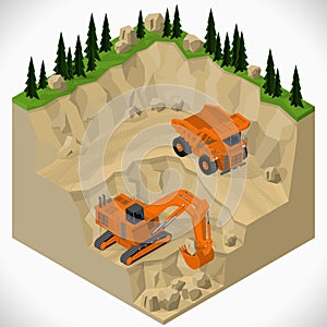 Equipment for high-mining industry.