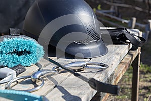 Equipment for horse care and riding
