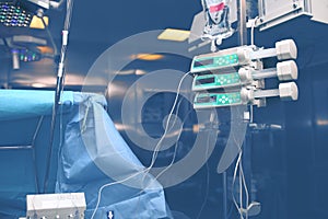 Equipment in the hospital operating room