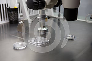 The equipment in the laboratory of the clinic of in vitro fertilization IVF. photo