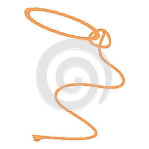 Equipment lasso icon, cartoon style