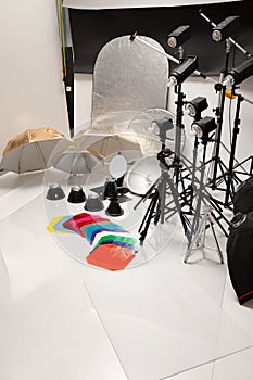 Equipment of a photographic studio