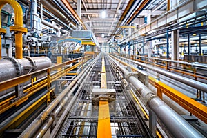 Equipment and piping as found inside of industrial plant