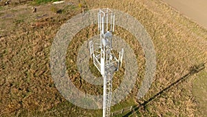 Equipment for relaying cellular and mobile signal. Cellular tower.