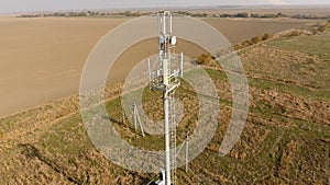 Equipment for relaying cellular and mobile signal. Cellular tower.