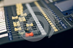 Equipment for sound mixer control, electornic device