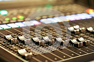 Equipment for sound mixer control in studio TV station, Audio a