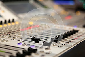 Equipment for sound mixer control in studio TV station, Audio a