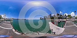 360 equirectangular photo Miami Bayside Marketplace