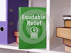 Equitable Relief is shown using the text photo