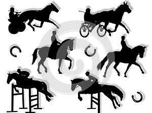 Equitation silhouette