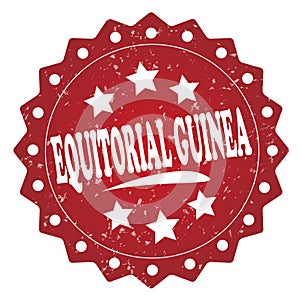 Equitorial guinea grunge stamp