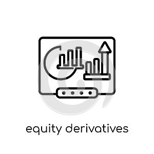 Equity derivatives icon from Equity derivatives collection. photo