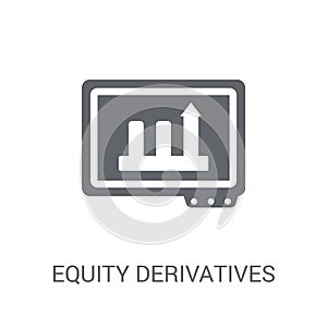 Equity derivatives icon. Trendy Equity derivatives logo concept