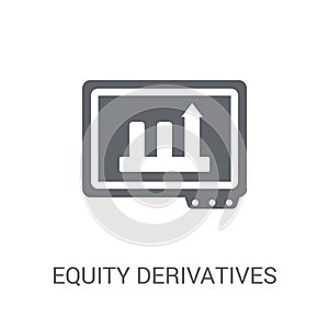 Equity derivatives icon. Trendy Equity derivatives logo concept photo