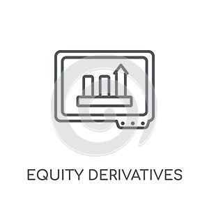 Equity derivatives linear icon. Modern outline Equity derivative photo