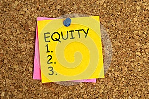 Equity sticky