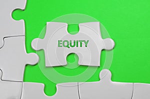 Equity Text - Business Concept