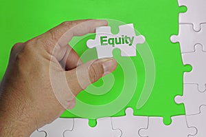 Equity Text - Business Concept