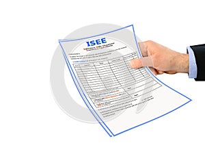 Equivalent economic situation indicator form ISEE photo