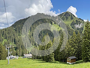 4er Sesselbahn Sternen zum Klein Sternen or 4-seater Chairlift Hoch-Ybrig - Seebli Kl. Sternen on the slopes of the Schwyz Alps photo