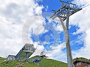 4er Sesselbahn Sternen zum Klein Sternen or 4-seater Chairlift Hoch-Ybrig - Seebli Kl. Sternen on the slopes of the Schwyz Alps photo