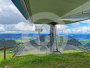 4er Sesselbahn Sternen zum Klein Sternen or 4-seater Chairlift Hoch-Ybrig - Seebli Kl. Sternen on the slopes of the Schwyz Alps photo