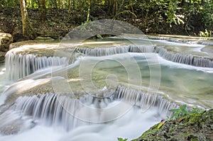 Era-wan waterfall National Park at Kanchanaburi, Thailand
