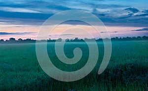 Eraly morning in steppe