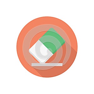 Erase vector flat colour icon