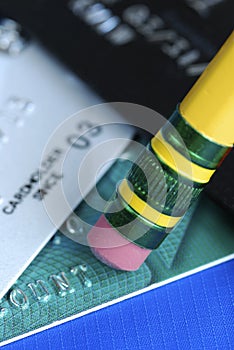 Erase the debt on the credit cards