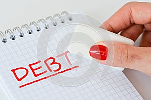 Erase a personal debt abstract