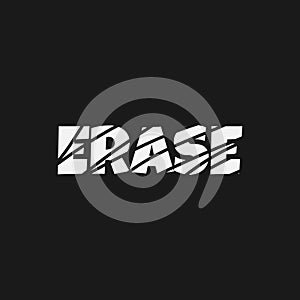 erase wordmark logo graphic design
