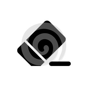 Eraser black glyph ui icon