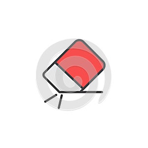 Eraser icon in colored version
