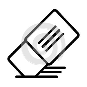 Eraser icon in line style for any projects