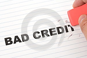 Eraser and word bad credit