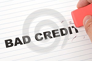Eraser and word bad credit
