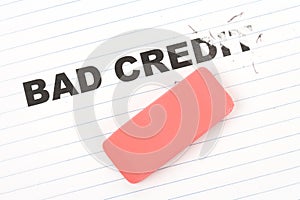 Eraser and word bad credit