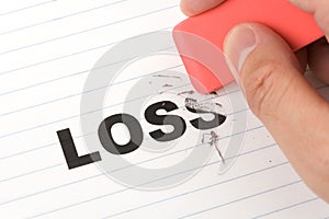 Eraser and word loss