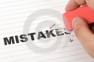 Eraser and word mistakes