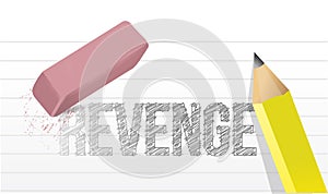 Erasing revenge concept illustration