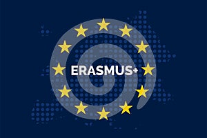 Erasmus on European union map