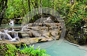 Erawan cascade falls