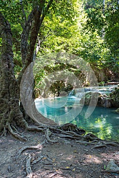 Erawan National Park in Thailand. Erawan Waterfall , Thailand.