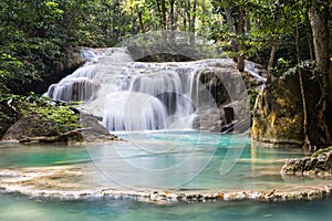 Erawan Water-fall in Thailand