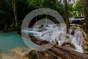 Erawan Waterfall,beautiful waterfal in Thailand