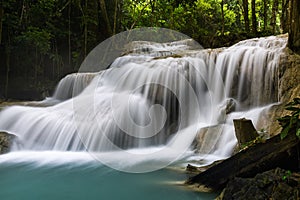 Erawan Waterfall,beautiful waterfal in Thailand