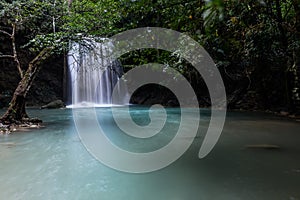 Erawan Waterfall,beautiful waterfal in Thailand